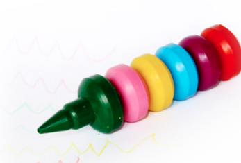 Kids Corner & Games | Stackable Toddler Crayons - 2 